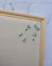 Pastel green 3 tiny flowers dangle on a tiger tail thread, handmade long earring, cute and delicate