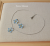 Forget Me Not flower earring and necklace set