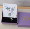 Forget Me Not flower earring and necklace set