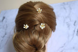 Frangipani hair pins